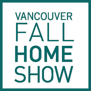 Blue and white logo of Vancouver Fall Home Show.